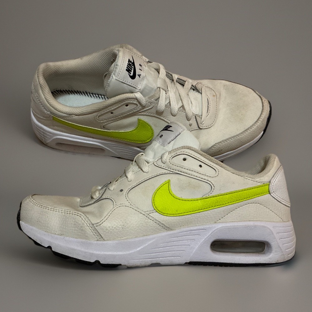 Nike Air Max SC White/Cyber Yellow | Size 9 Men | CW4555-114 | No Insoles |